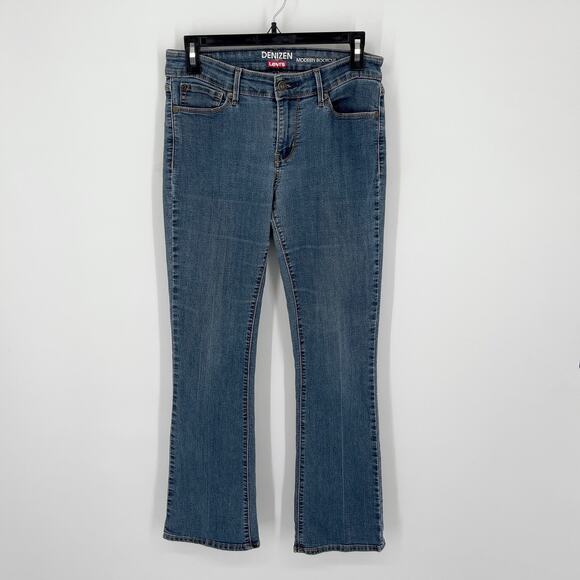 Levi's Denizen Modern Bootcut Jeans Womens Sz 29" Mid-Rise Denim Blue - Picture 1 of 9
